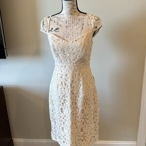 NWT J Crew Ivory Lace Cocktail Dress